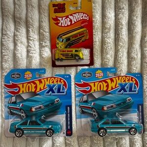 HOTWHEELS CHASES BUNDLE | 2 XL Foxbody & 1 Hot Ones